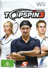 Top Spin 3 Wii  box art